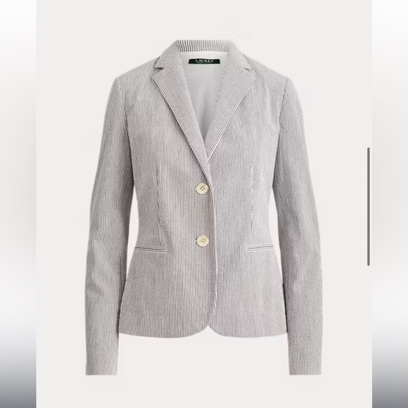 Ralph Lauren Seersucker blazer size 4 - Picture 4 of 16